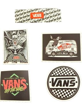 Vans Off The Wall Sticker Lot Fear Of God Skateboard Logo Decals 5pc